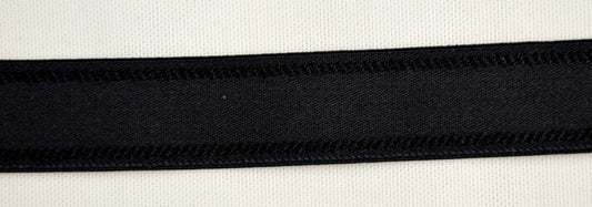 Schouderband zwart 20 mm. breed